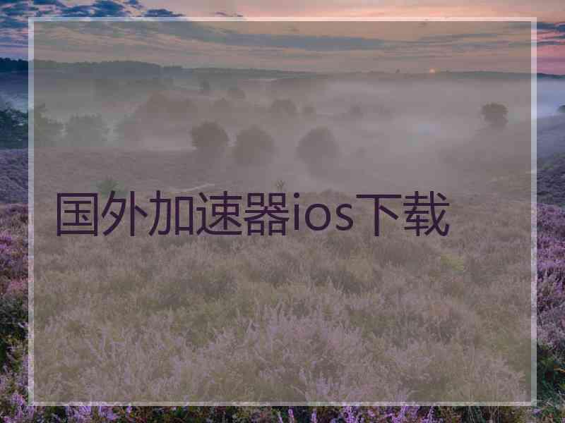 国外加速器ios下载