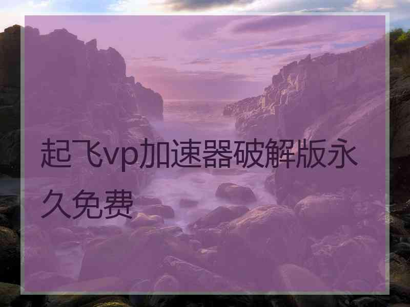 起飞vp加速器破解版永久免费