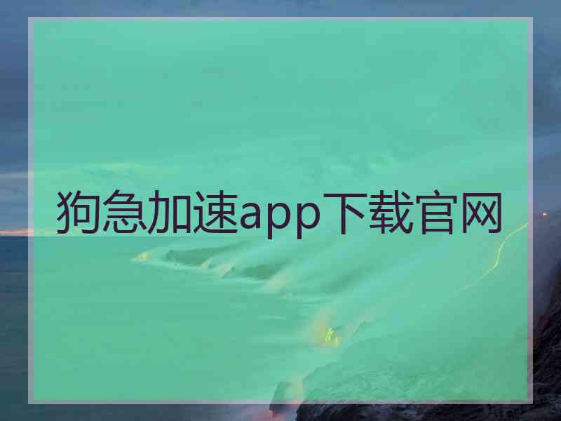 狗急加速app下载官网