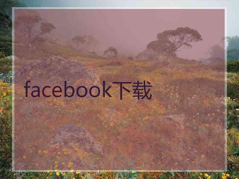 facebook下载