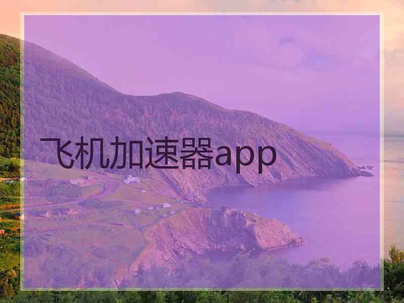 飞机加速器app