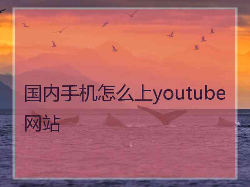 国内手机怎么上youtube网站