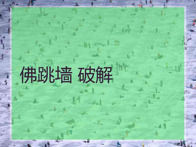 佛跳墙 破解