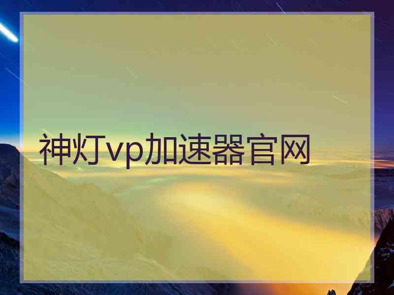 神灯vp加速器官网