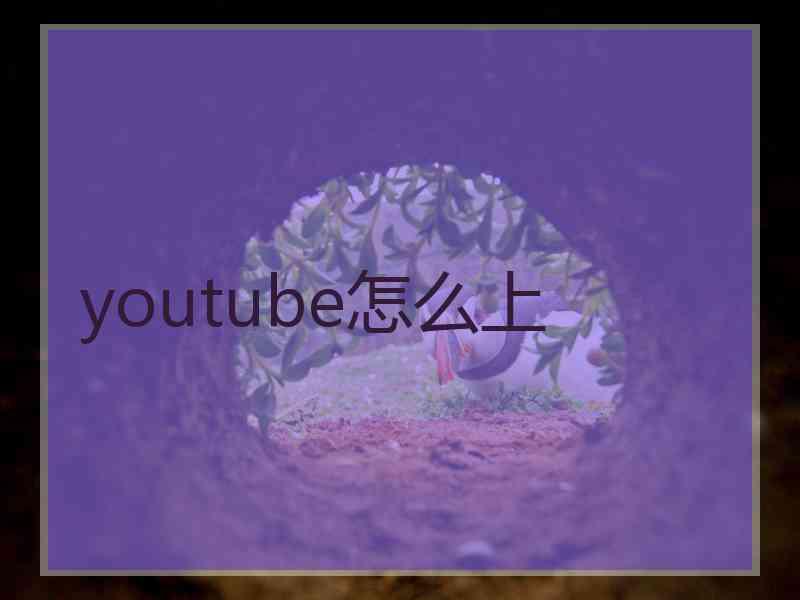 youtube怎么上