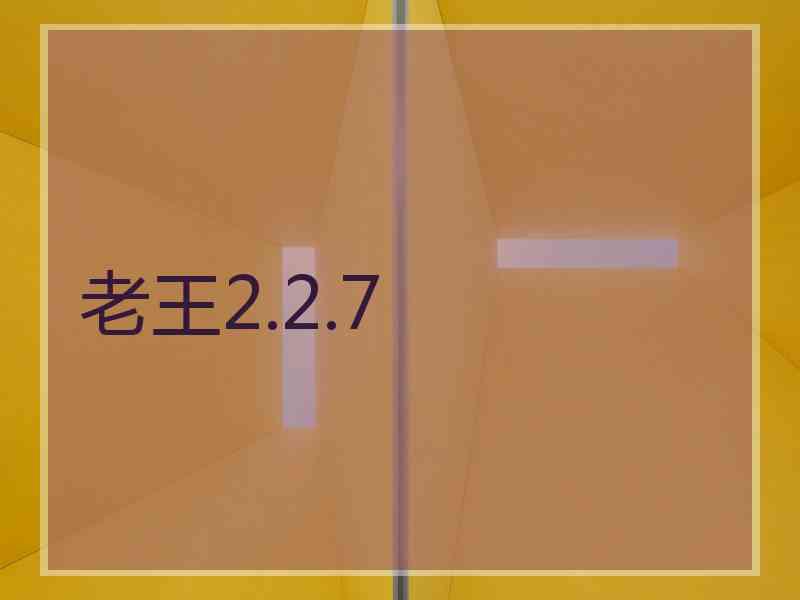 老王2.2.7