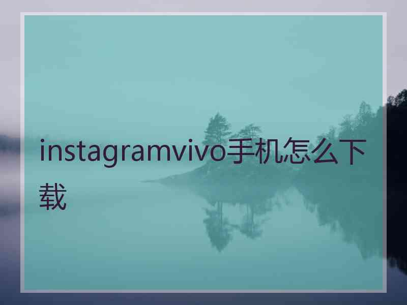 instagramvivo手机怎么下载