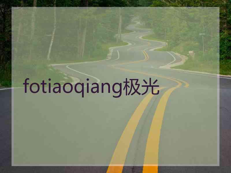 fotiaoqiang极光