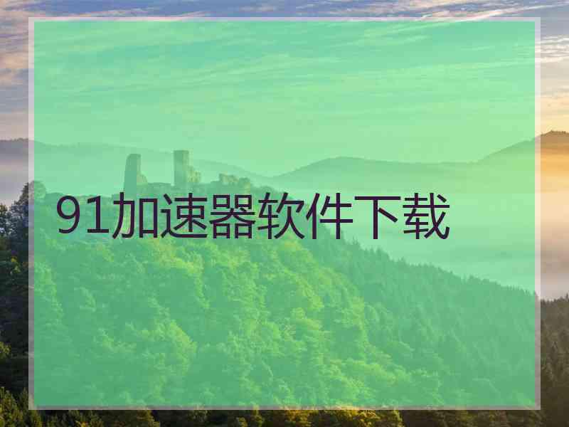 91加速器软件下载