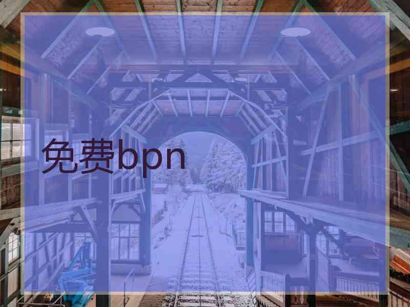 免费bpn