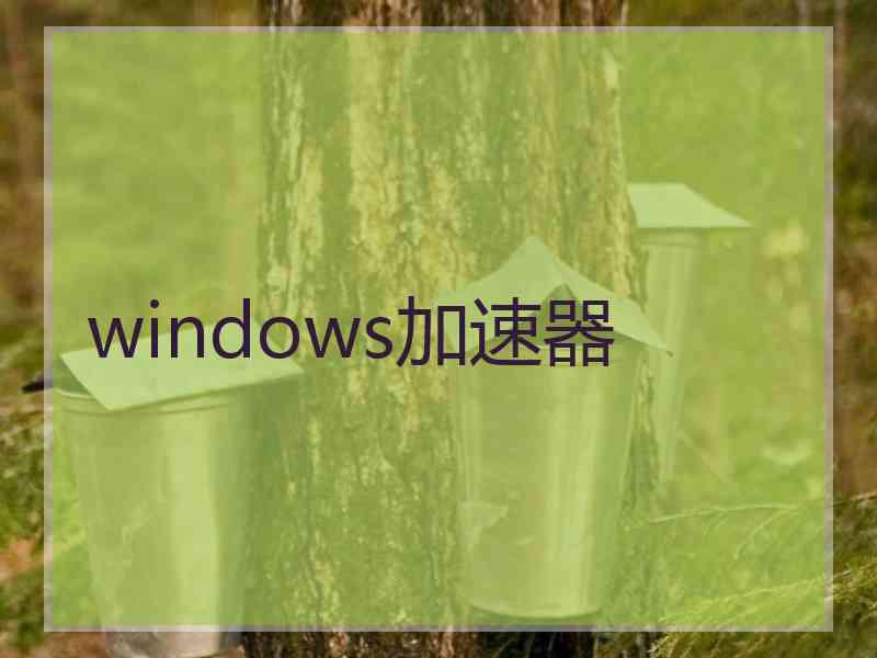 windows加速器