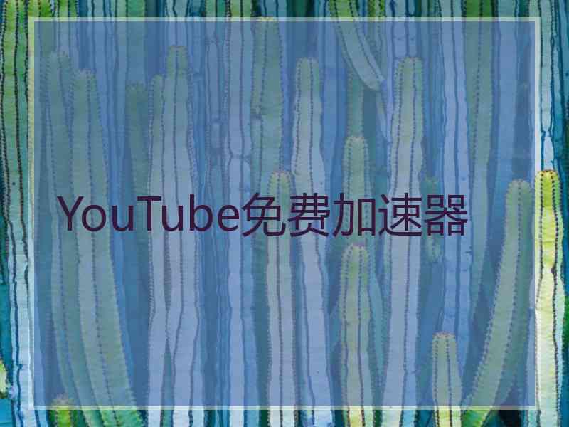 YouTube免费加速器