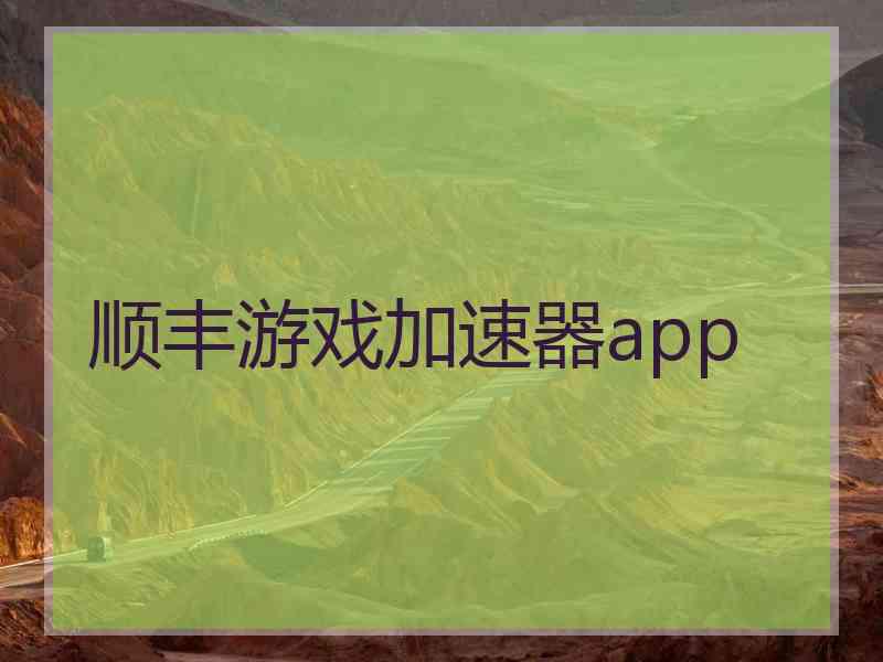 顺丰游戏加速器app