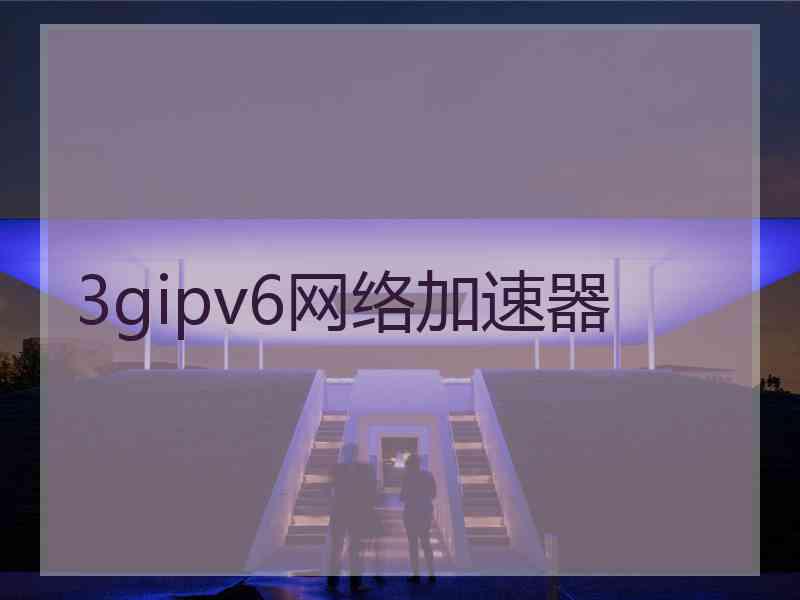 3gipv6网络加速器