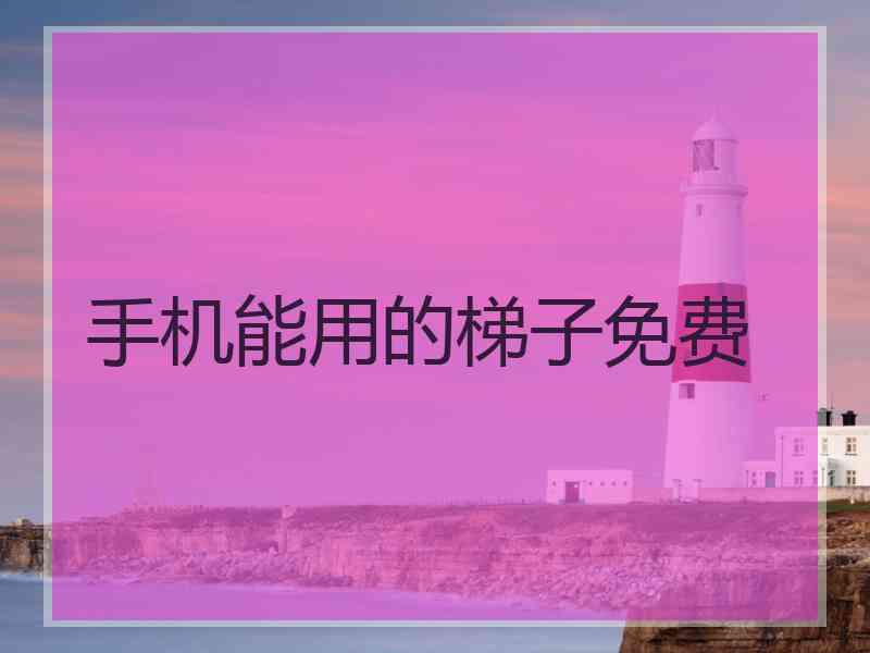 手机能用的梯子免费